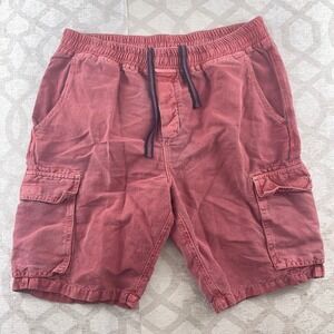 Men's Cargo Shorts - Washed Red